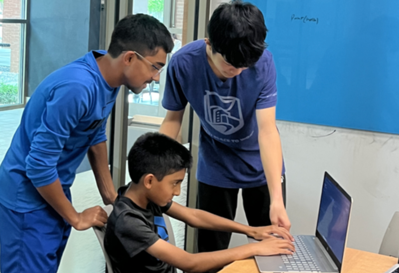 AI in STEM students learning together